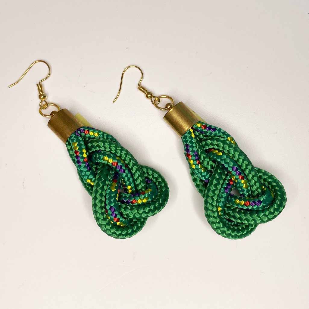 Contrast knot - green