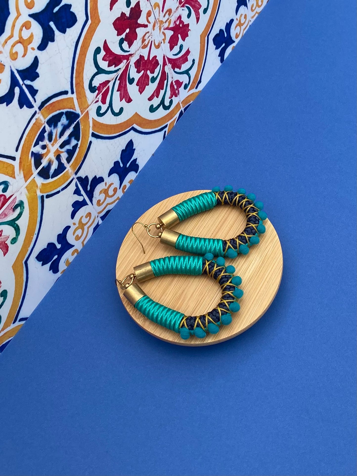 Frida earrings - teal