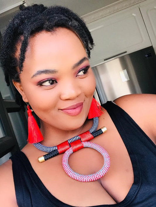 Madison necklace - red